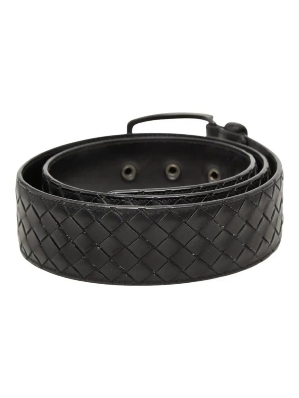 Bottega Veneta Intrecciato Belt 95 38 Black Leather